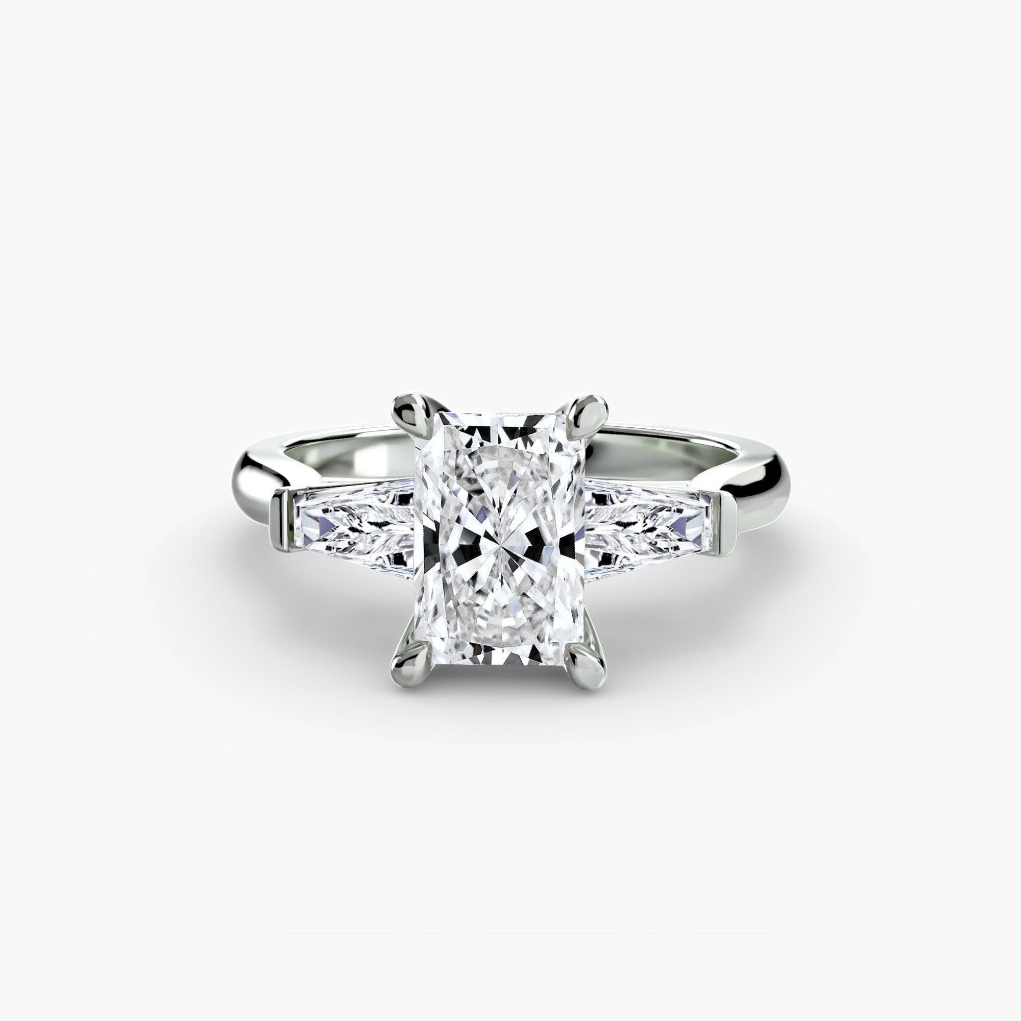 Three-Stone Ring (Baguette Side Stones) 2 - VTC Watches