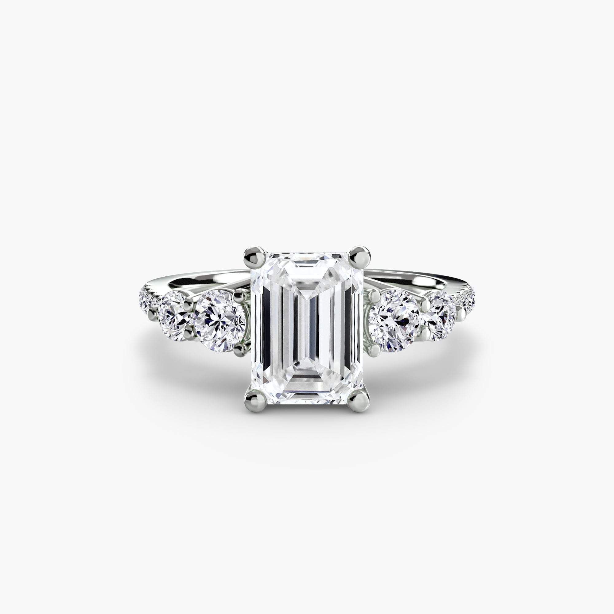 Five Stone Ring with Pavé Band - VTC Watches