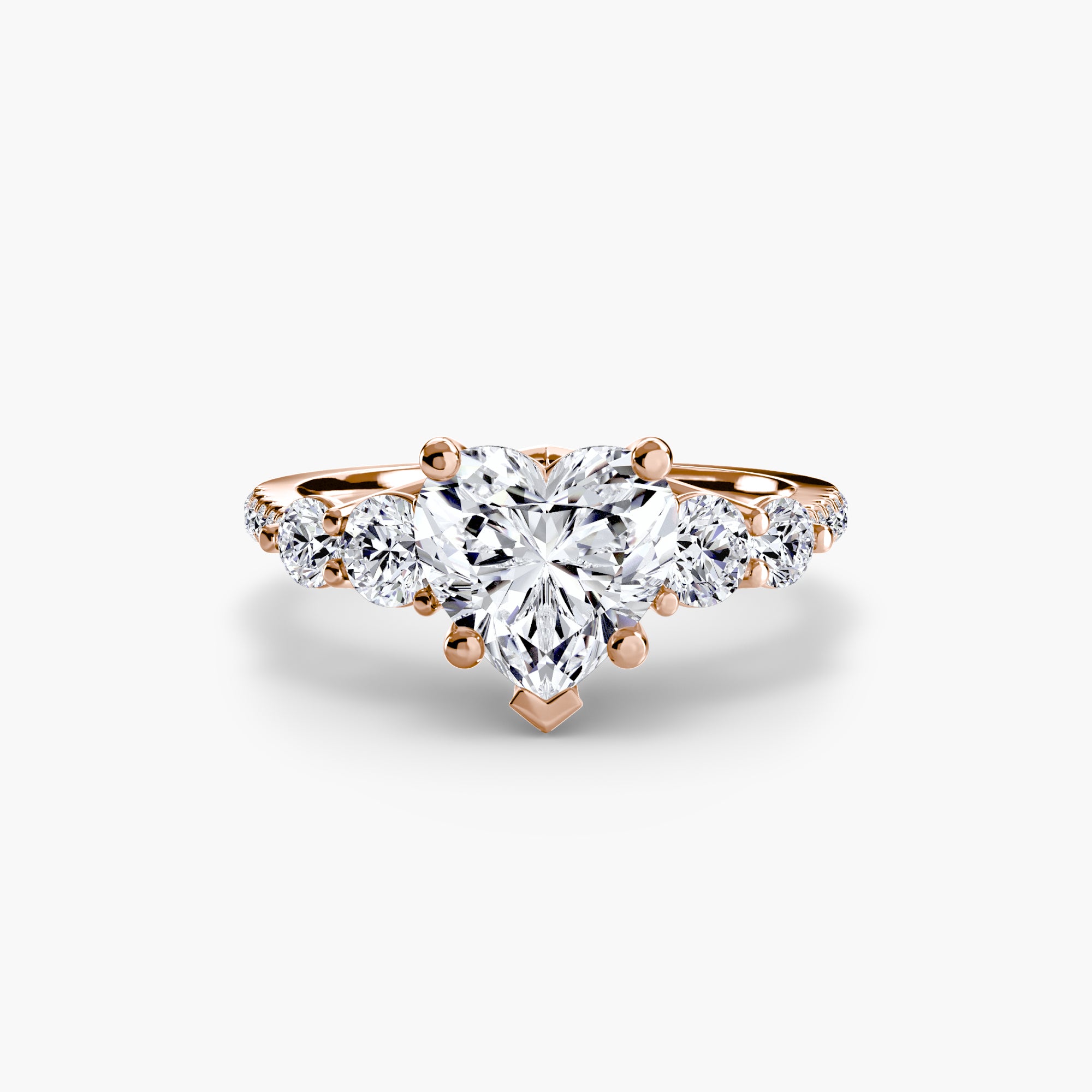 Five Stone Ring with Pavé Band - VTC Watches