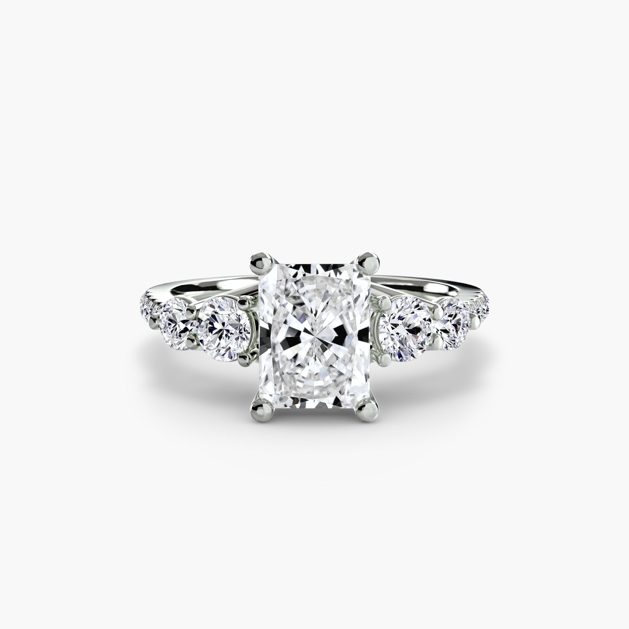 Five Stone Ring with Pavé Band - VTC Watches