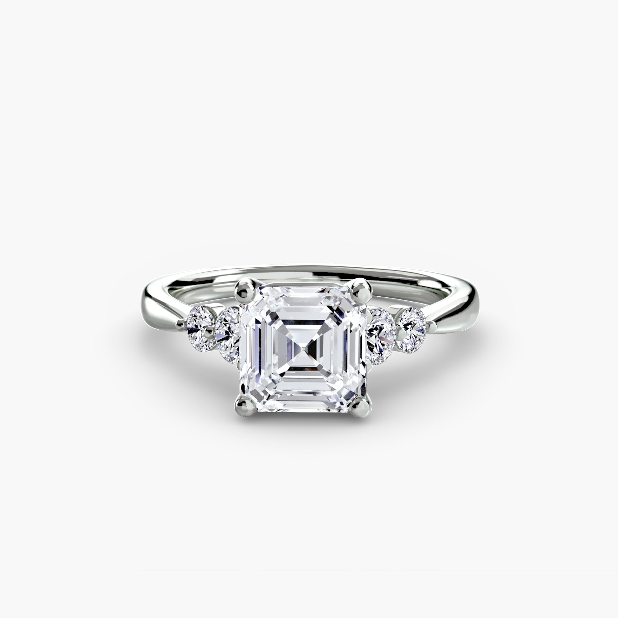 Solitaire with Shoulder Accents 2 - VTC Watches