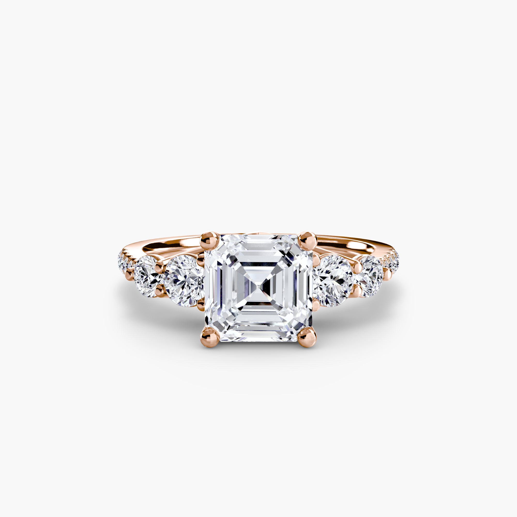 Five Stone Ring with Pavé Band - VTC Watches