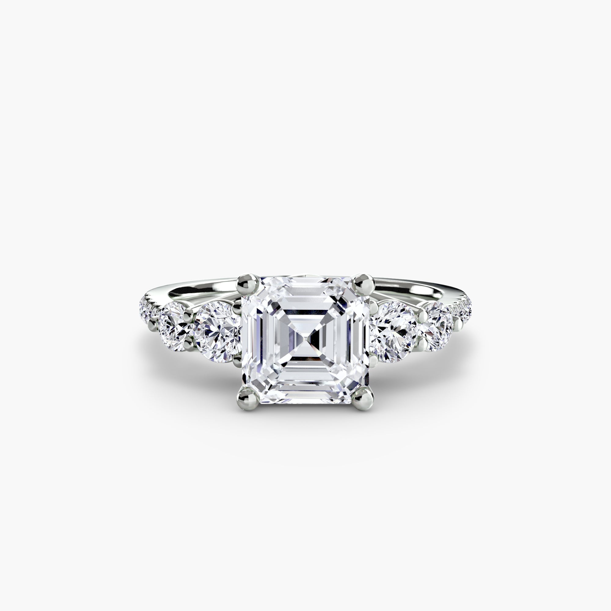 Five Stone Ring with Pavé Band - VTC Watches