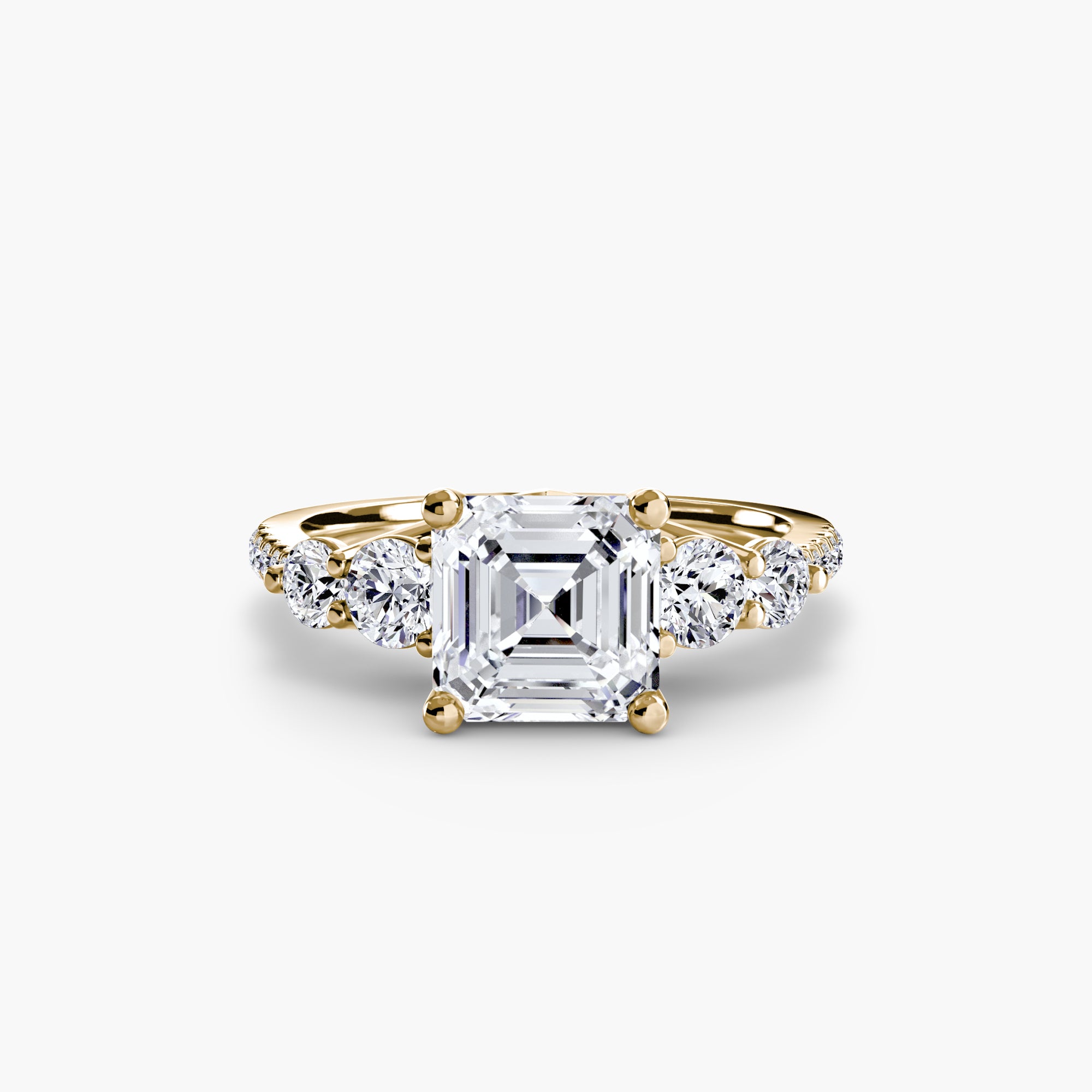 Five Stone Ring with Pavé Band - VTC Watches