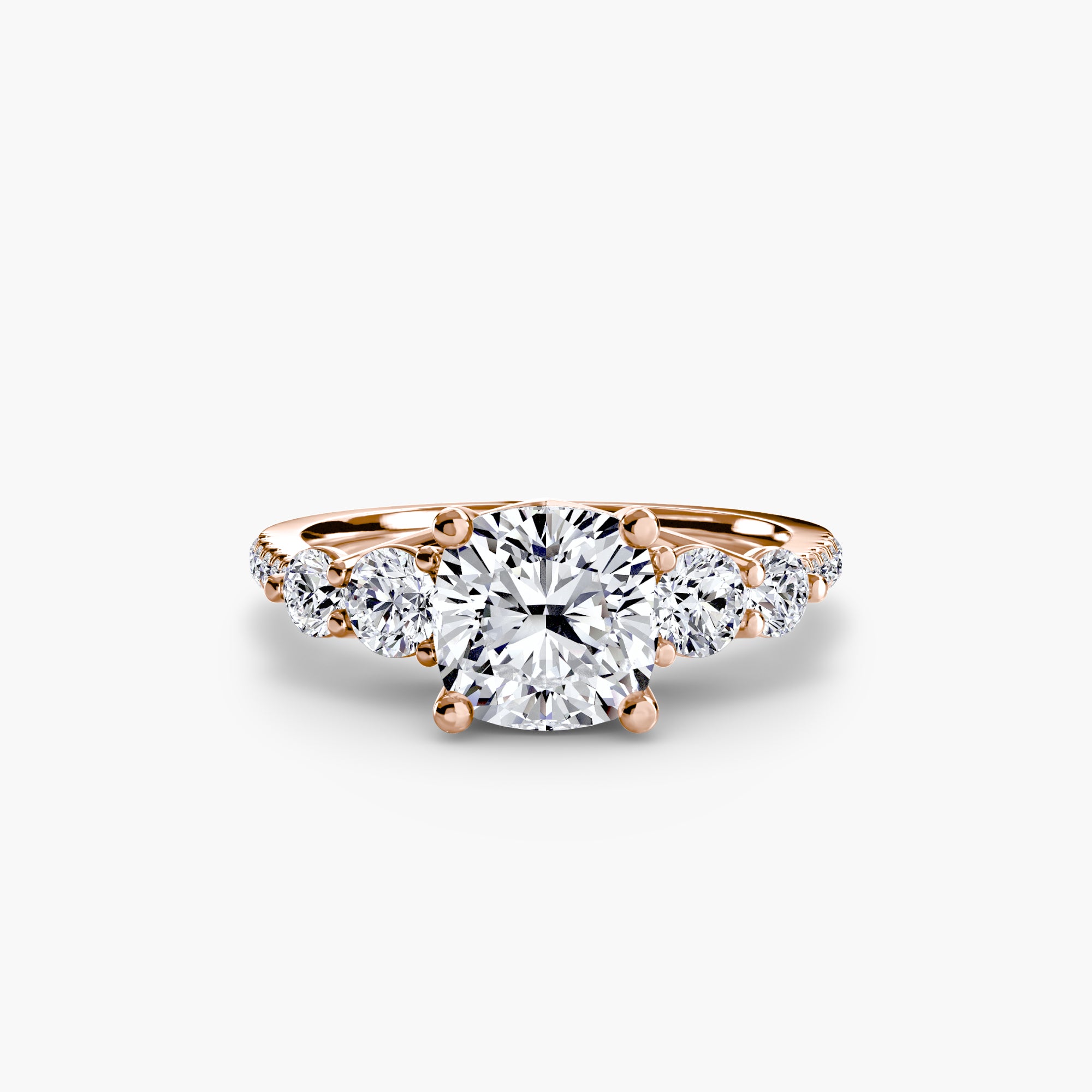 Five Stone Ring with Pavé Band - VTC Watches