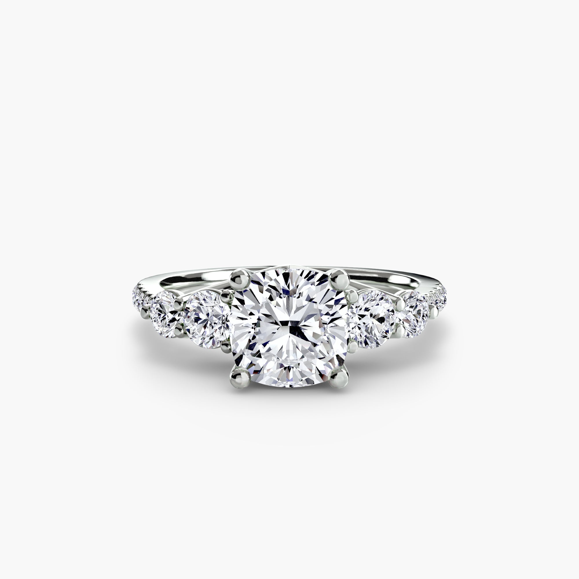 Five Stone Ring with Pavé Band - VTC Watches