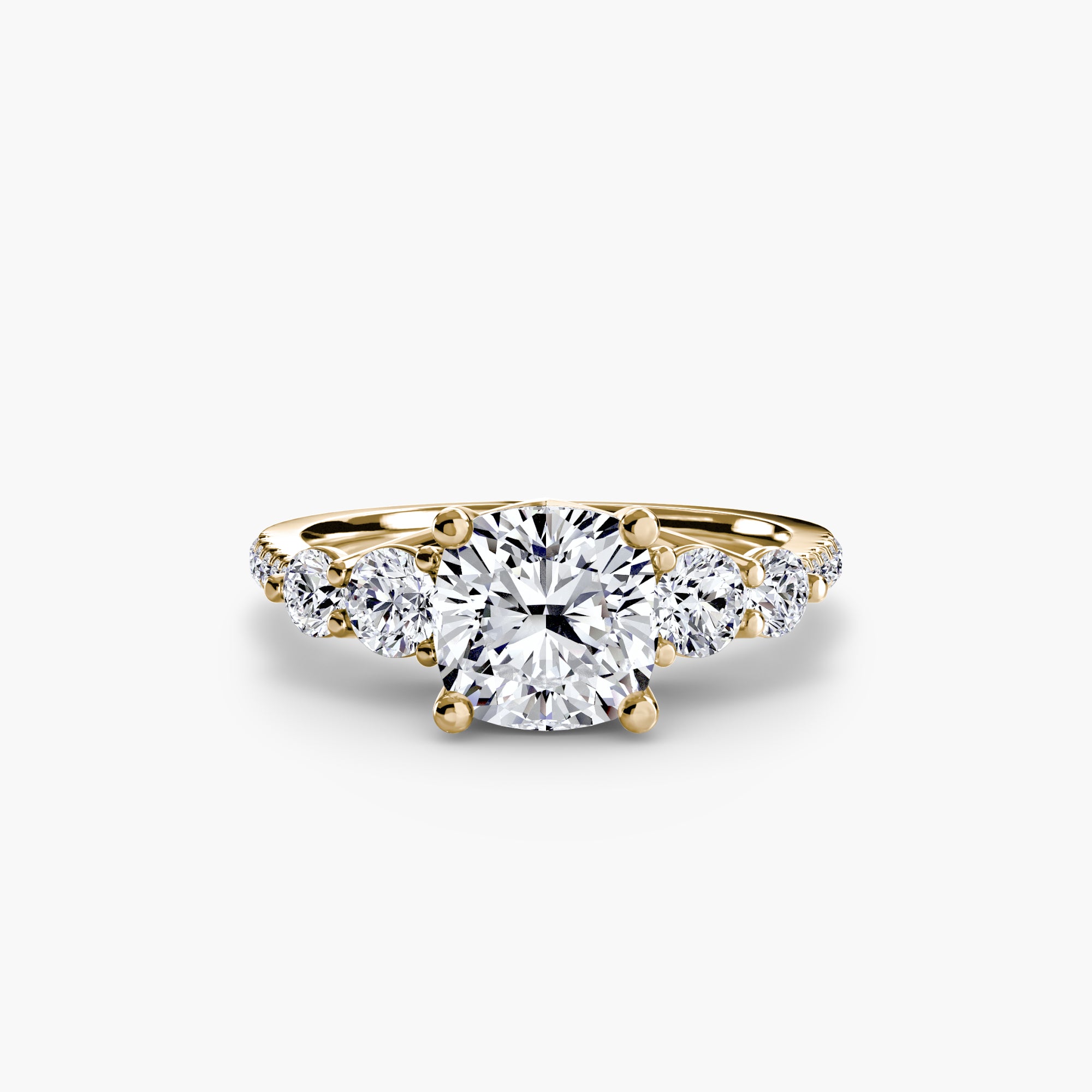 Five Stone Ring with Pavé Band - VTC Watches