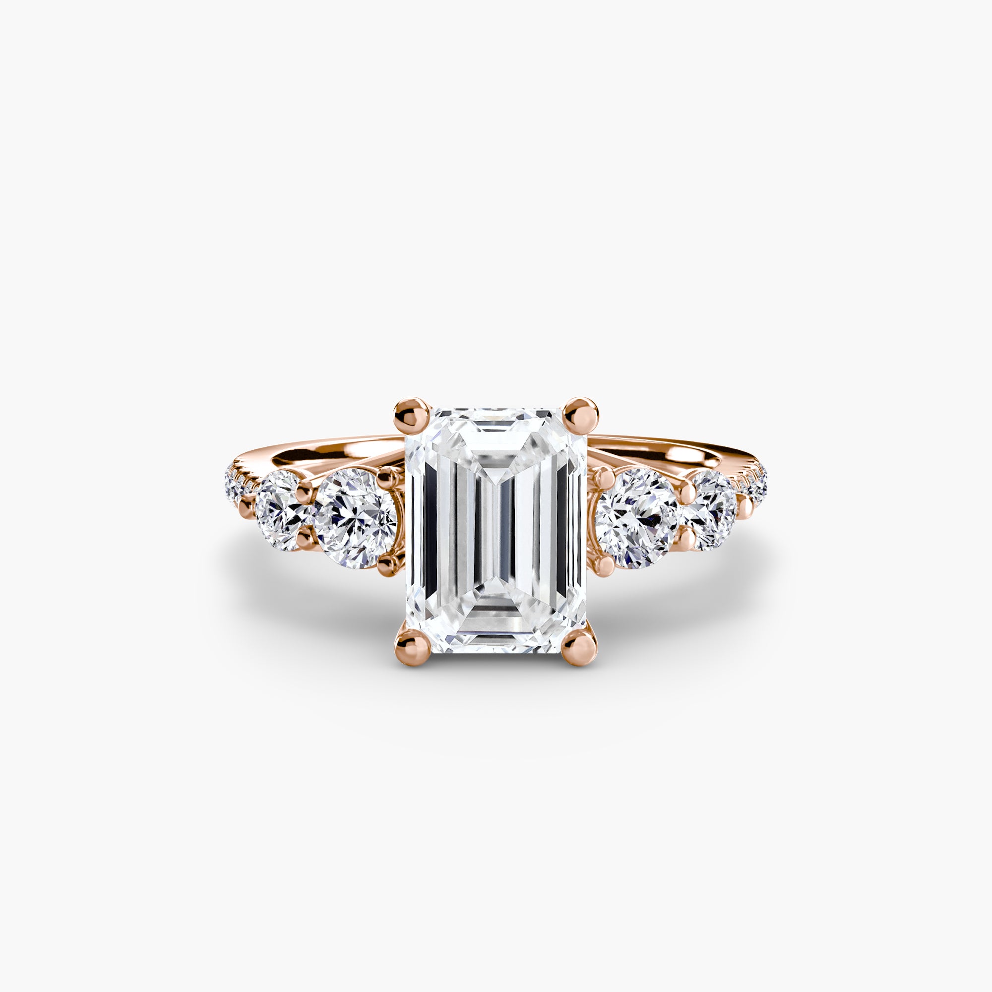 Five Stone Ring with Pavé Band - VTC Watches