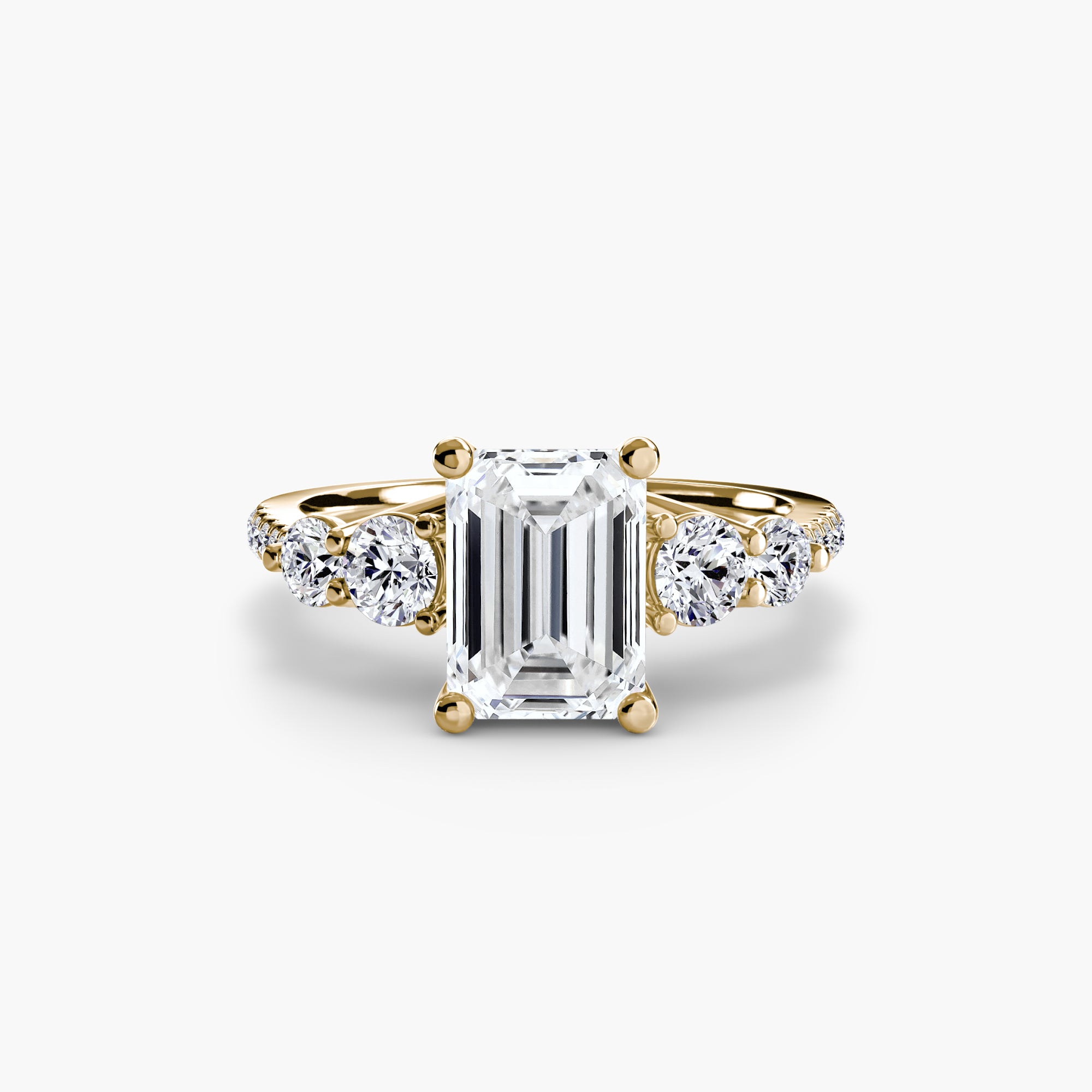 Five Stone Ring with Pavé Band - VTC Watches