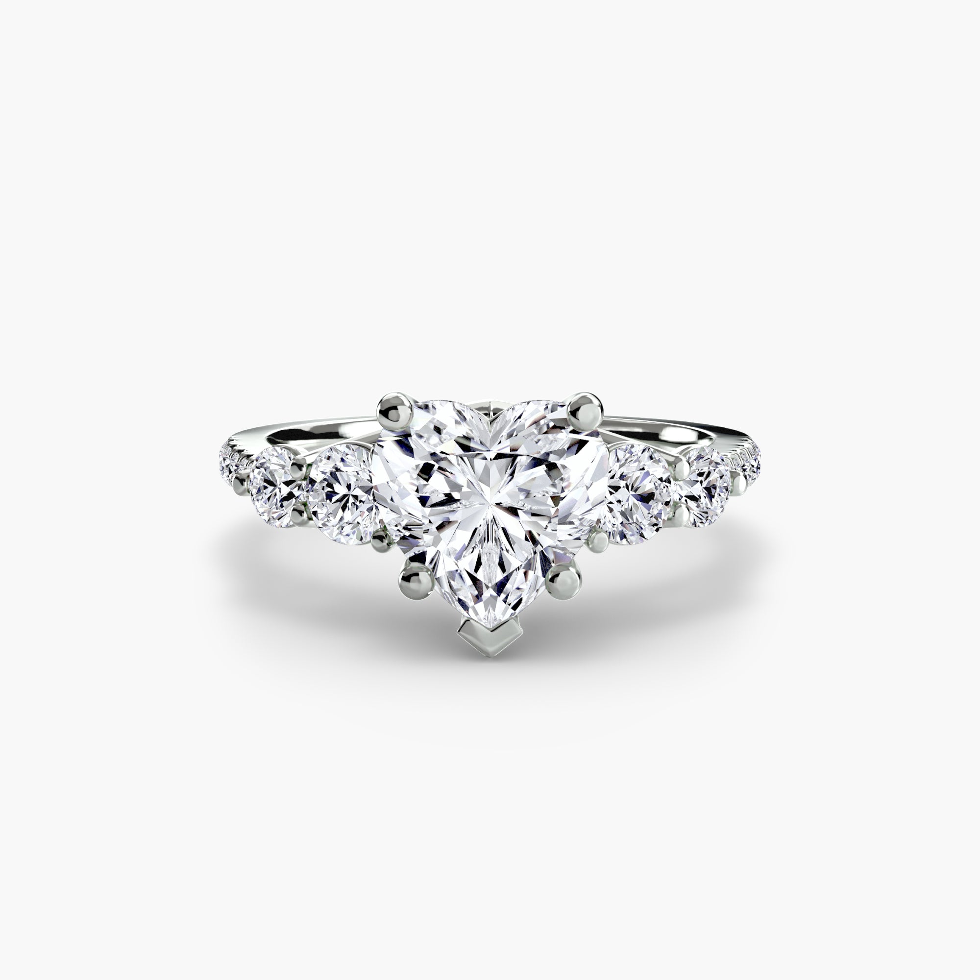 Five Stone Ring with Pavé Band - VTC Watches