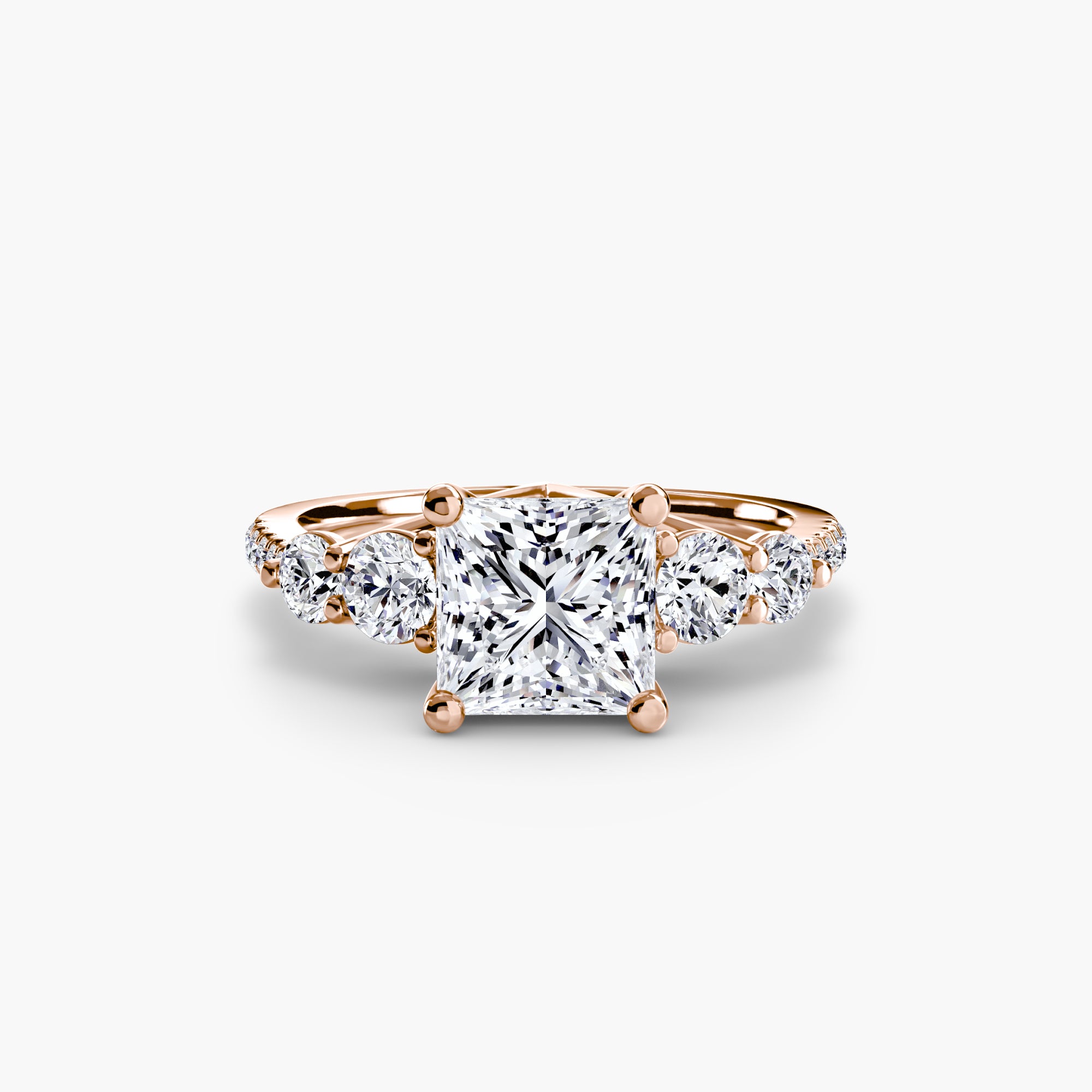 Five Stone Ring with Pavé Band - VTC Watches