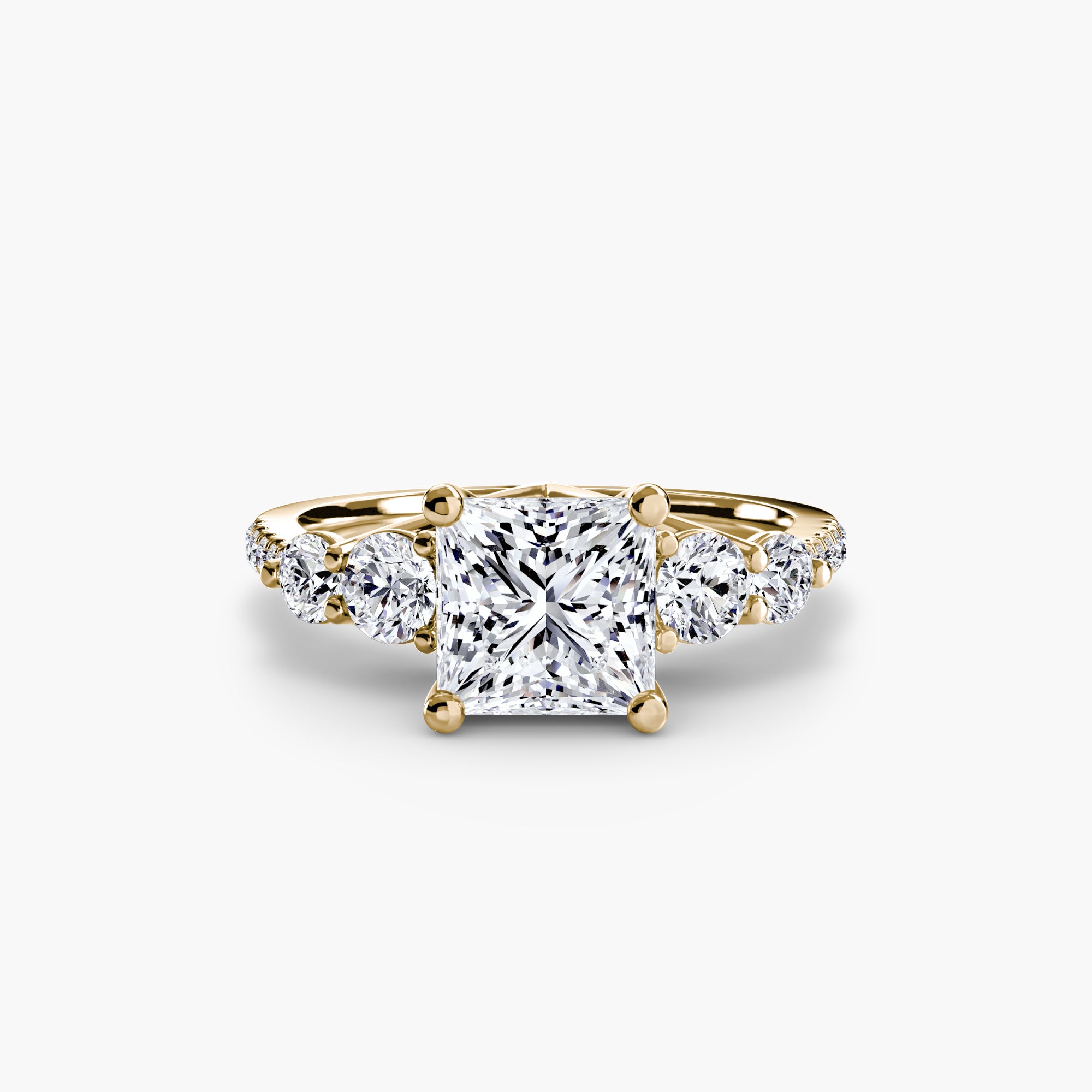 Five Stone Ring with Pavé Band - VTC Watches