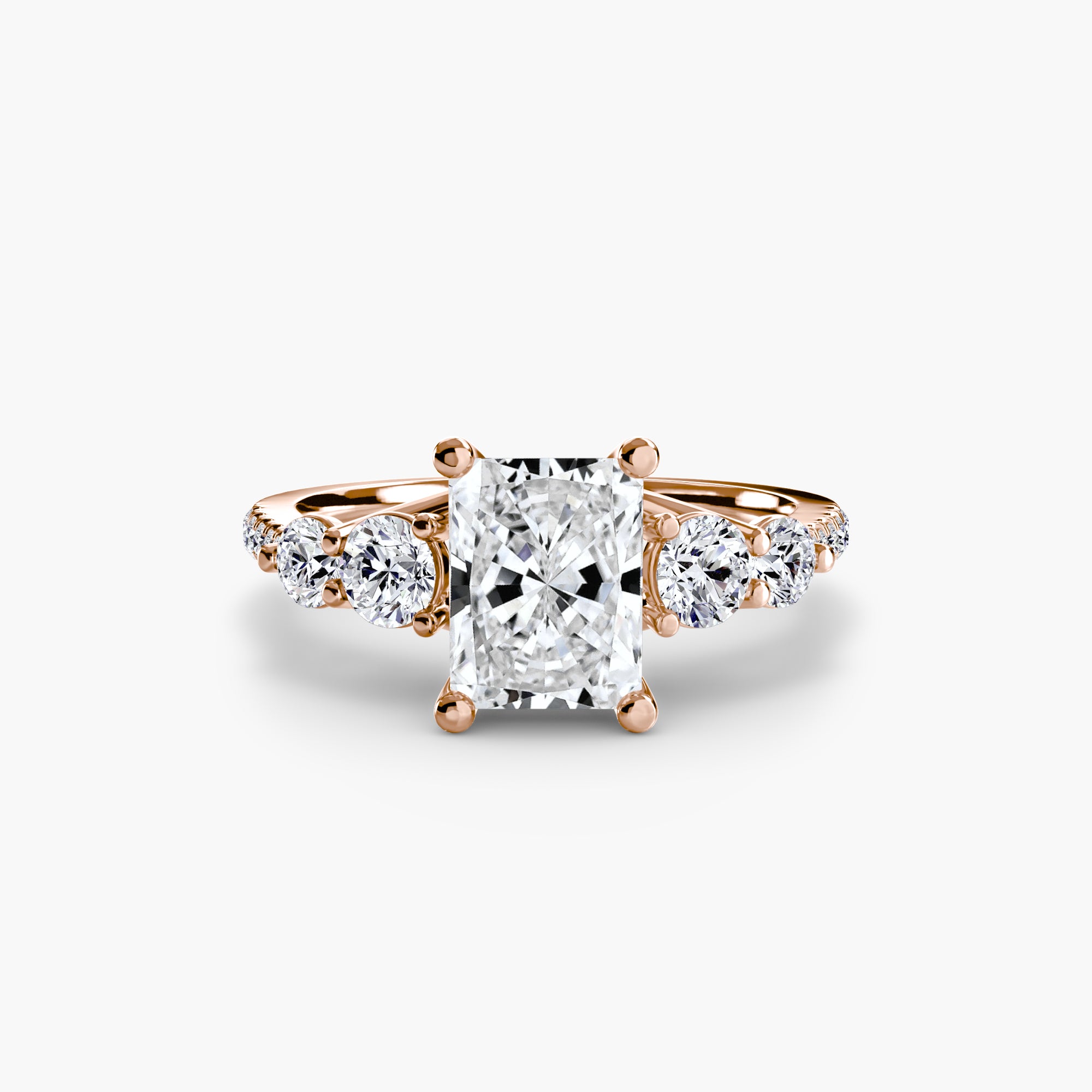 Five Stone Ring with Pavé Band - VTC Watches