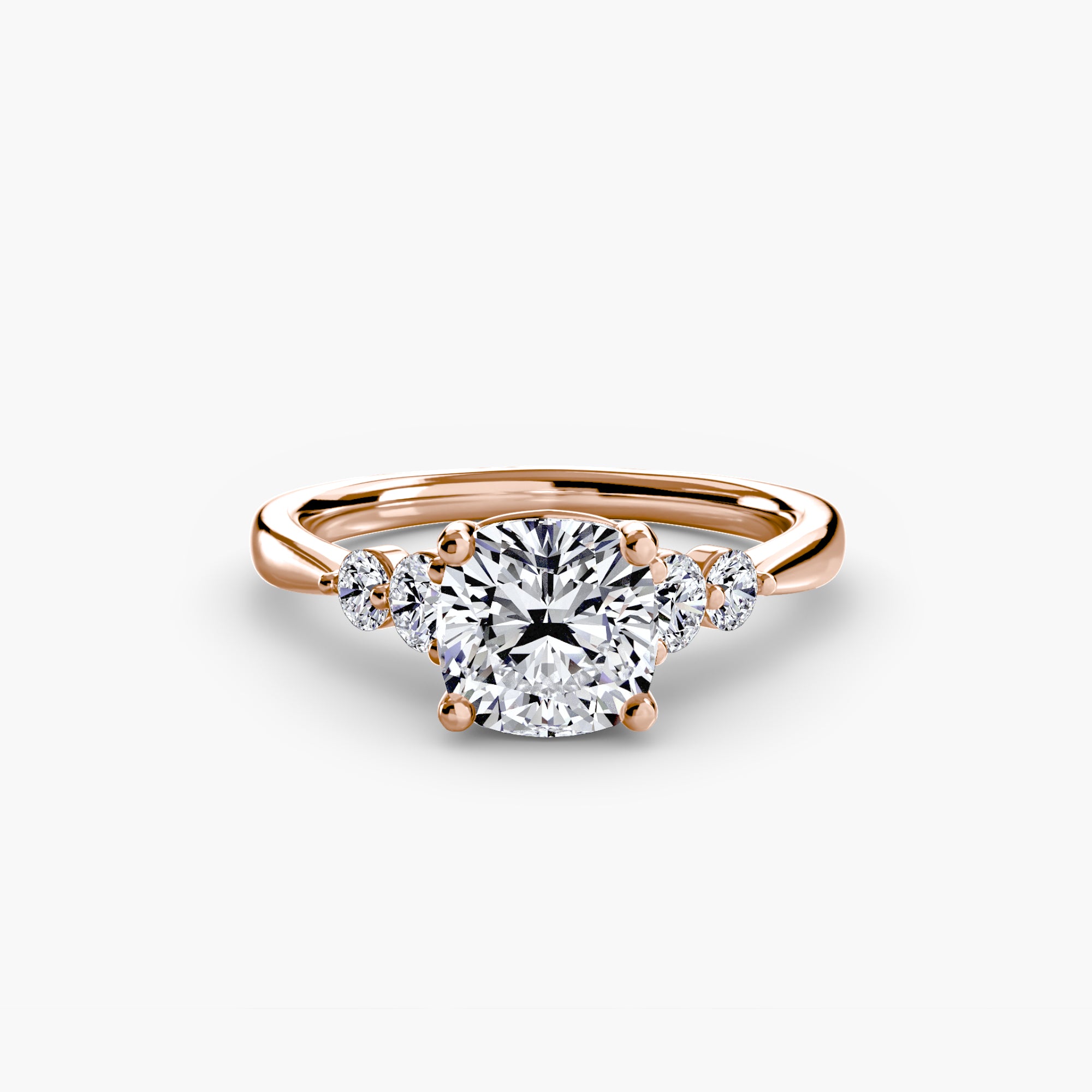 Solitaire with Shoulder Accents 2 - VTC Watches