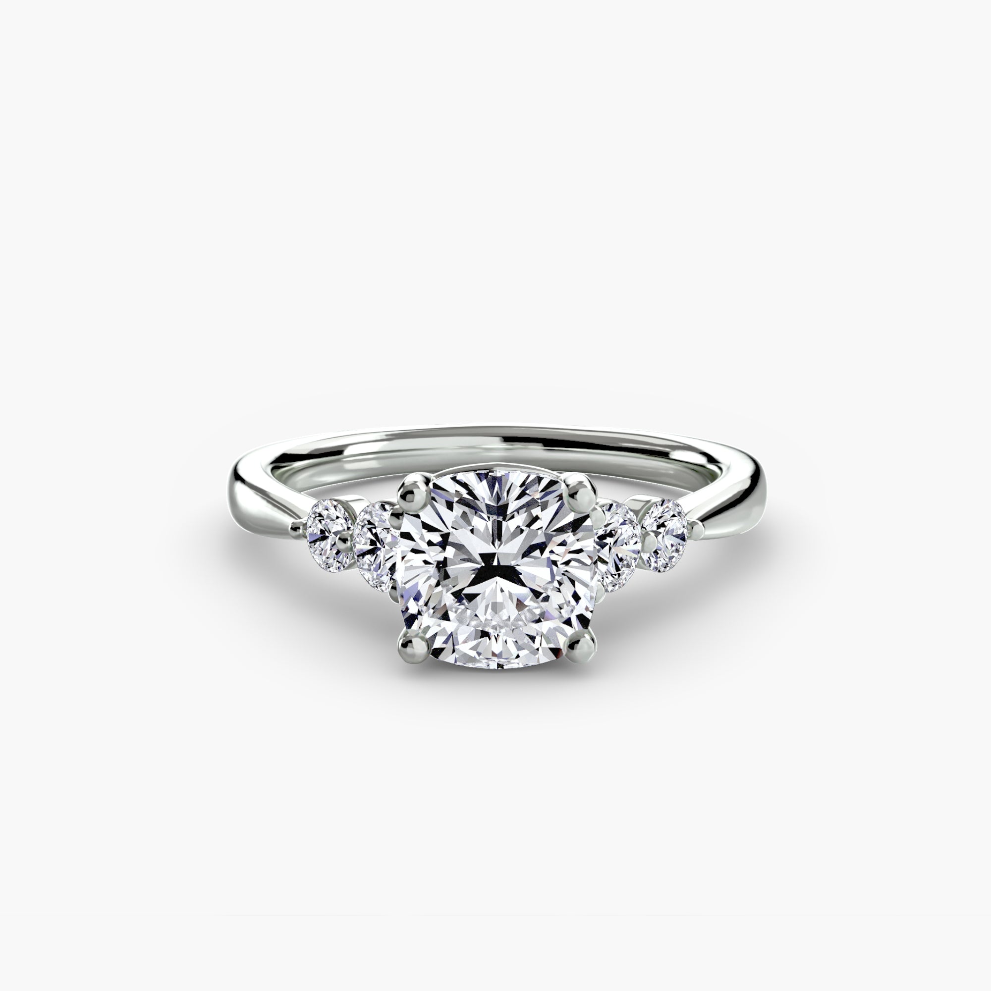 Solitaire with Shoulder Accents 2 - VTC Watches