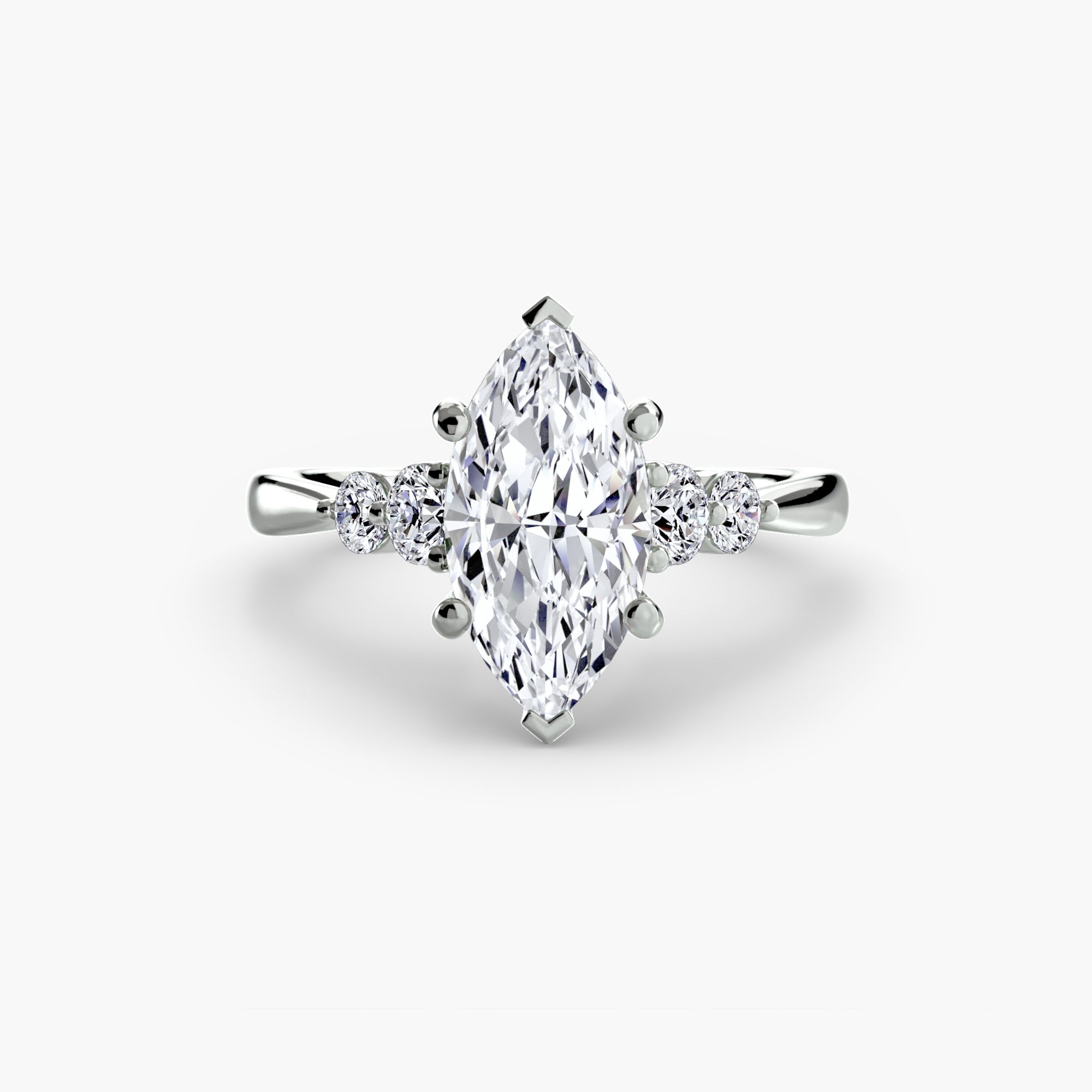 Solitaire with Shoulder Accents 2 - VTC Watches