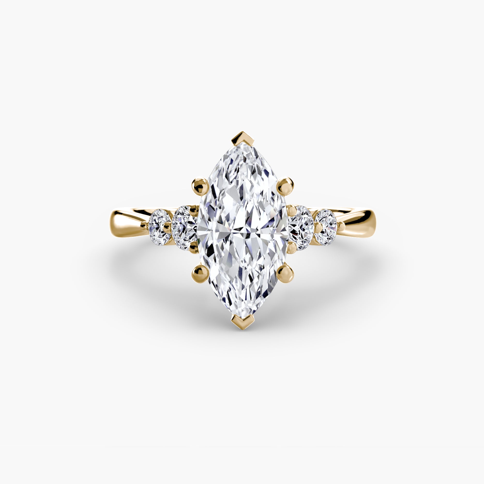 Solitaire with Shoulder Accents 2 - VTC Watches
