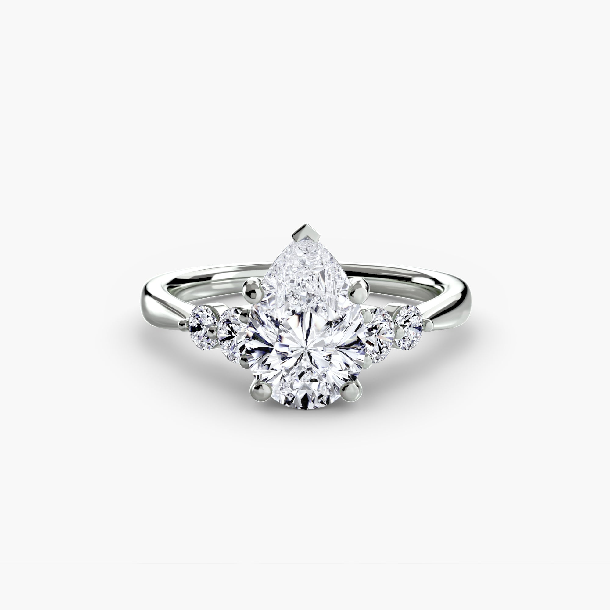 Solitaire with Shoulder Accents 2 - VTC Watches