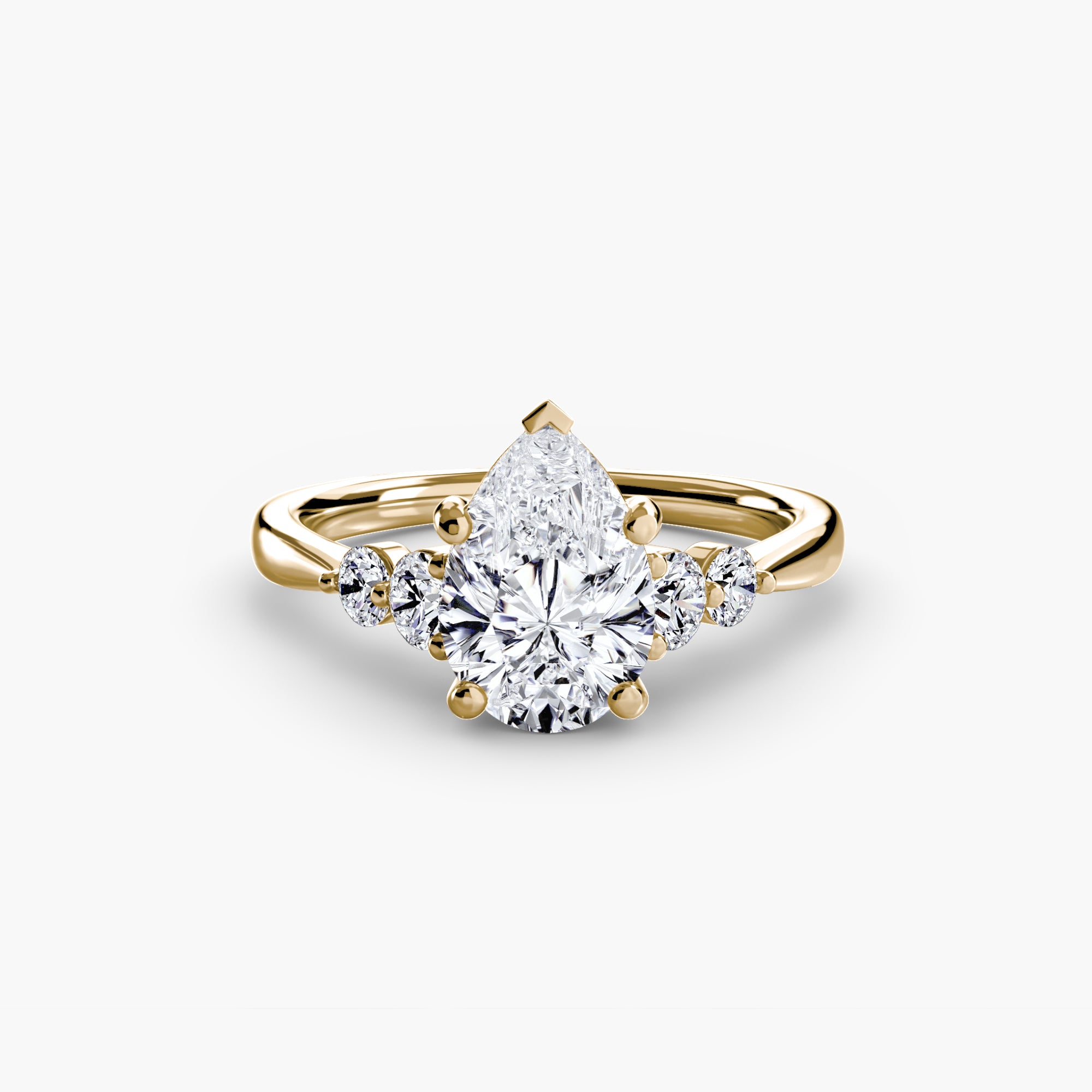 Solitaire with Shoulder Accents 2 - VTC Watches