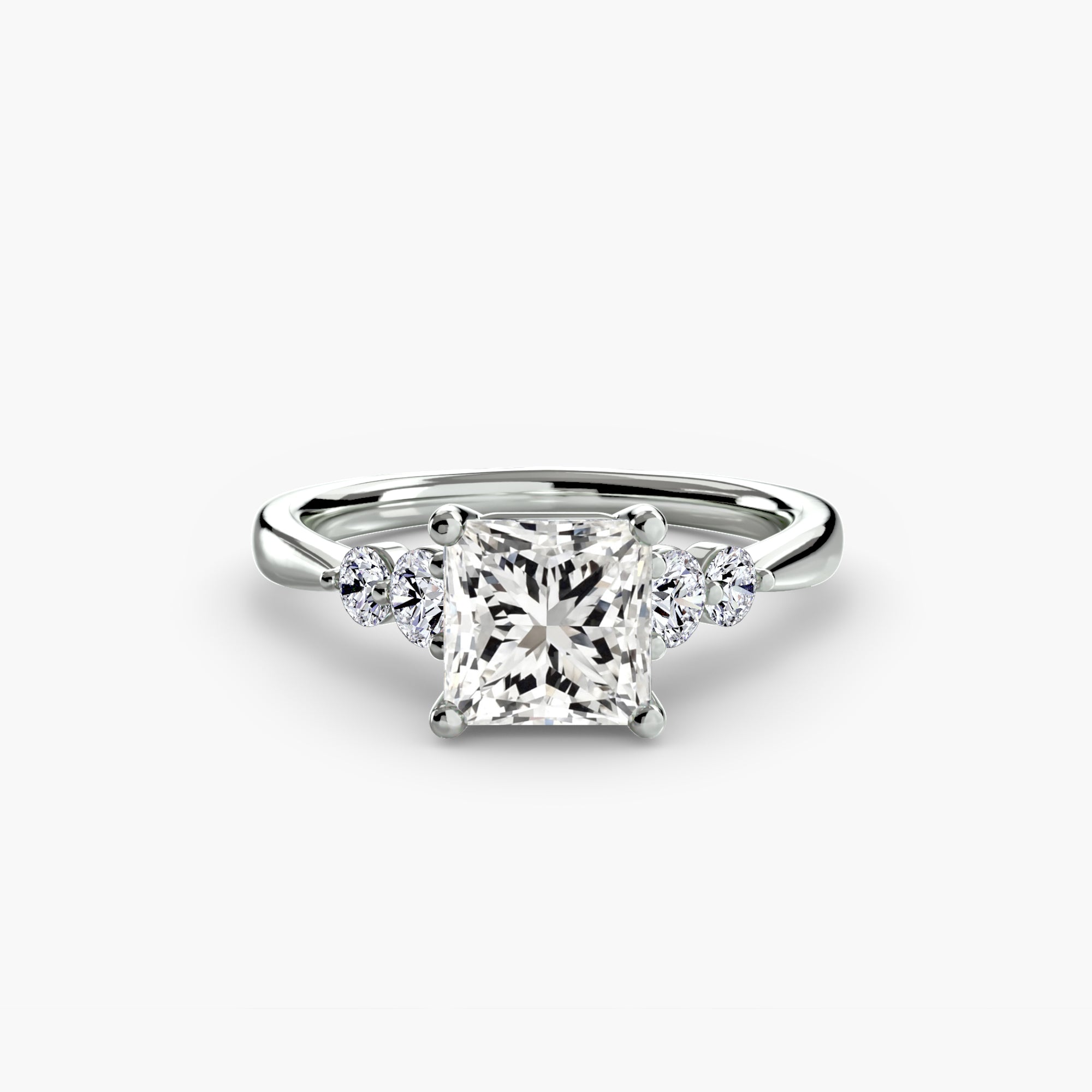 Solitaire with Shoulder Accents 2 - VTC Watches