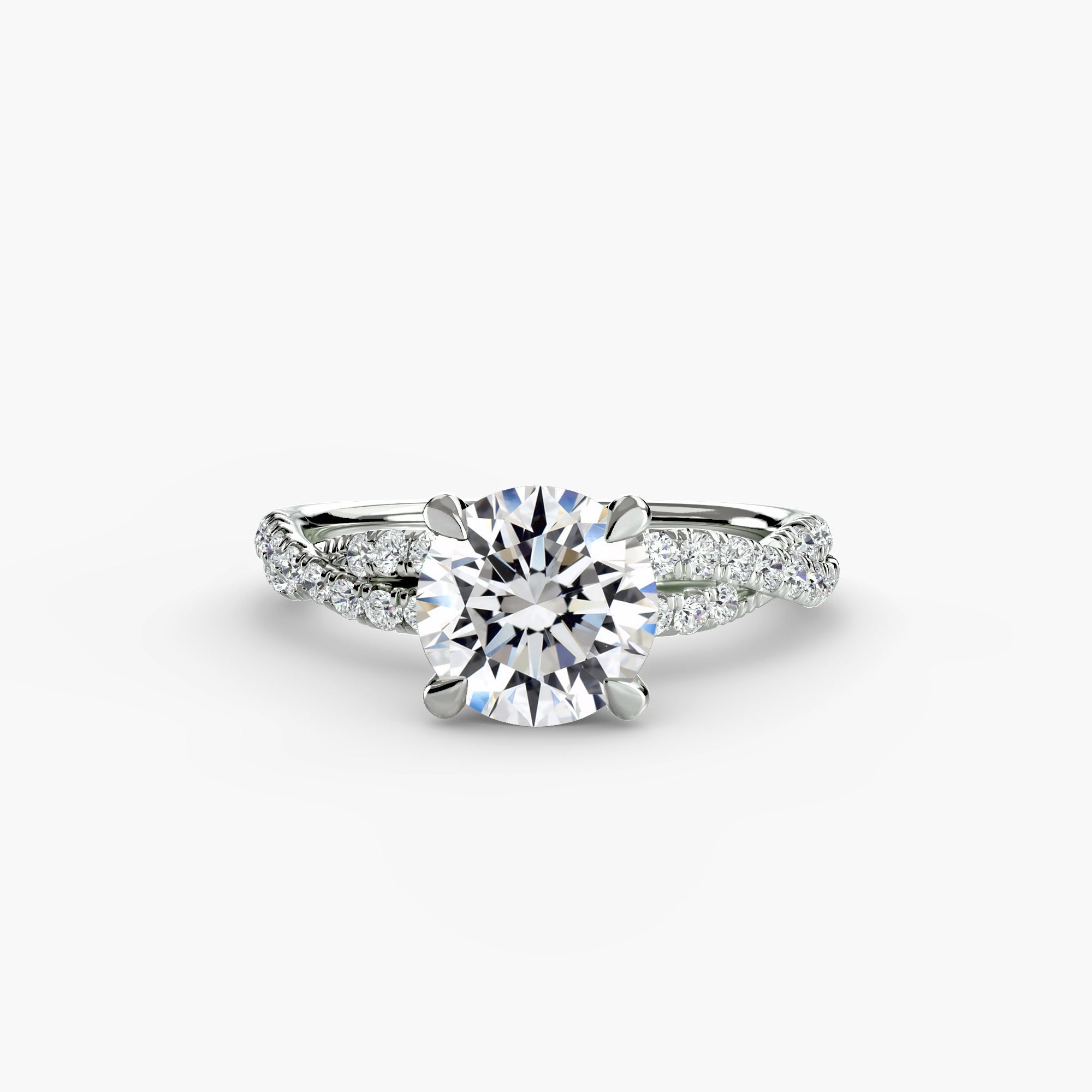 The Twisted Pavé Solitaire