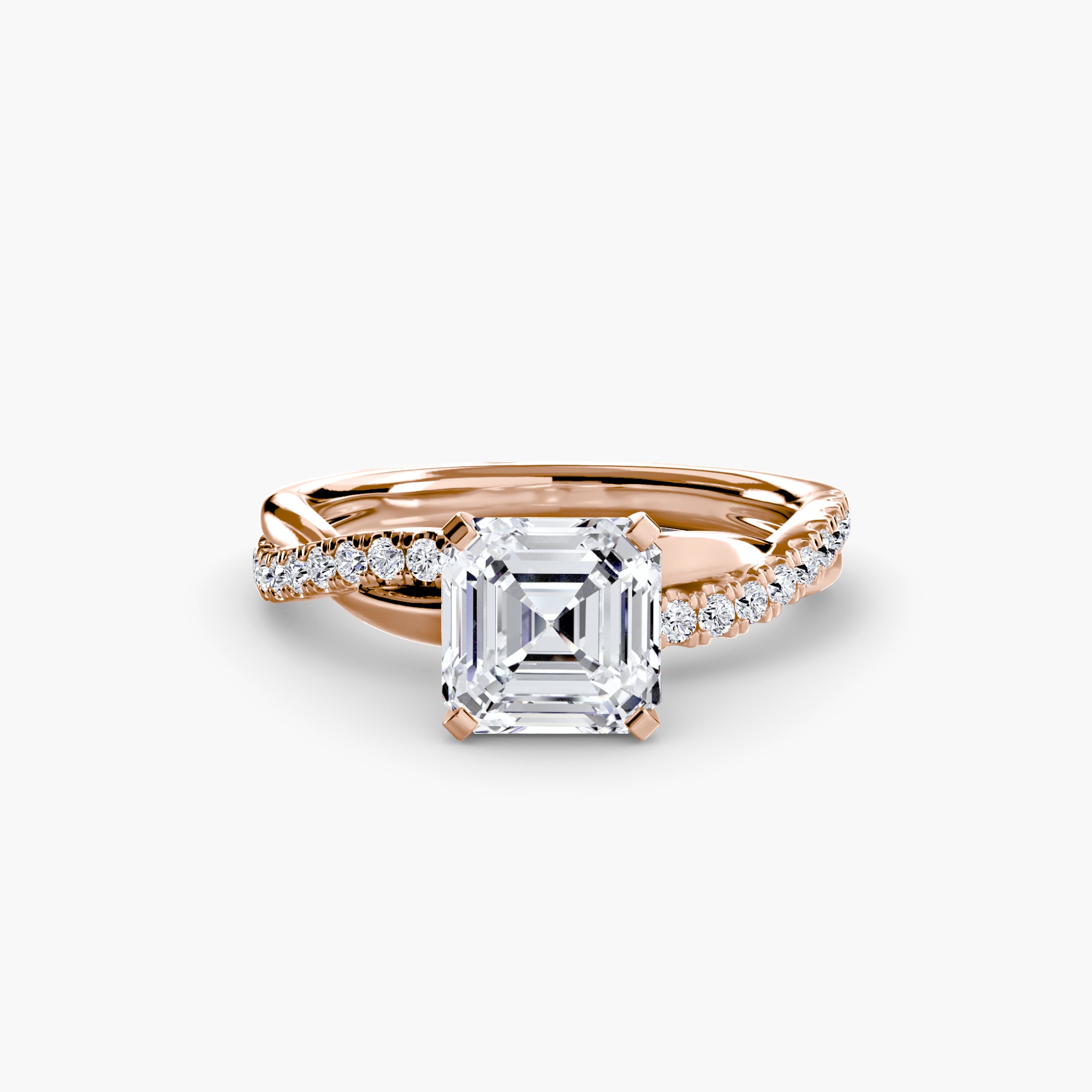The Emerald Twist Pavé Ring - VTC Watches