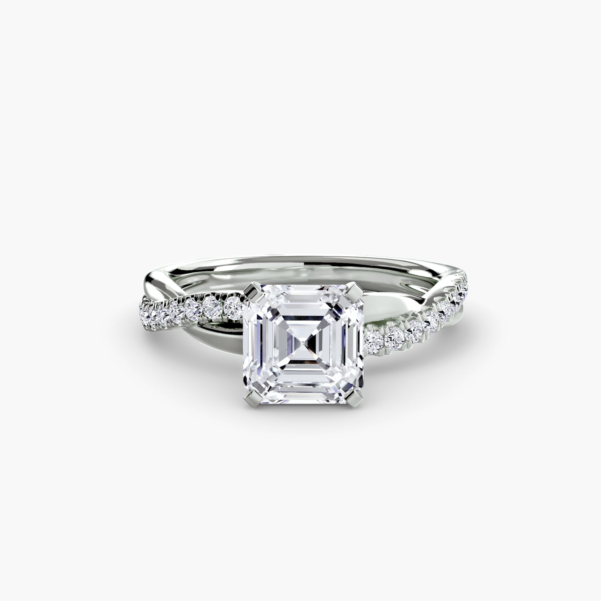 The Emerald Twist Pavé Ring - VTC Watches