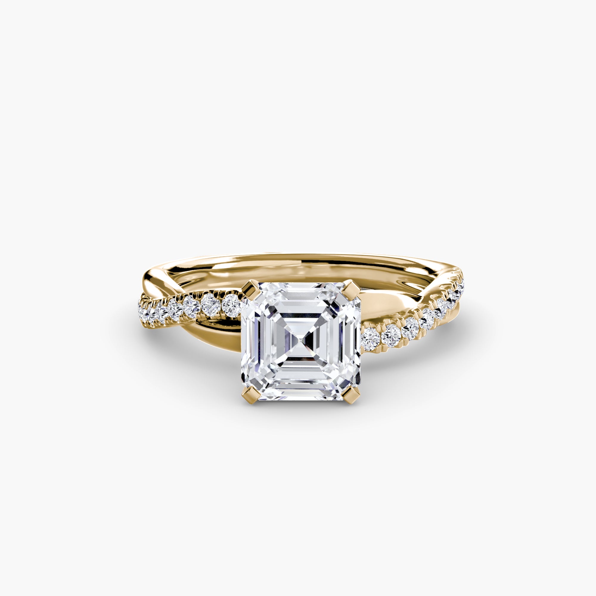 The Emerald Twist Pavé Ring - VTC Watches