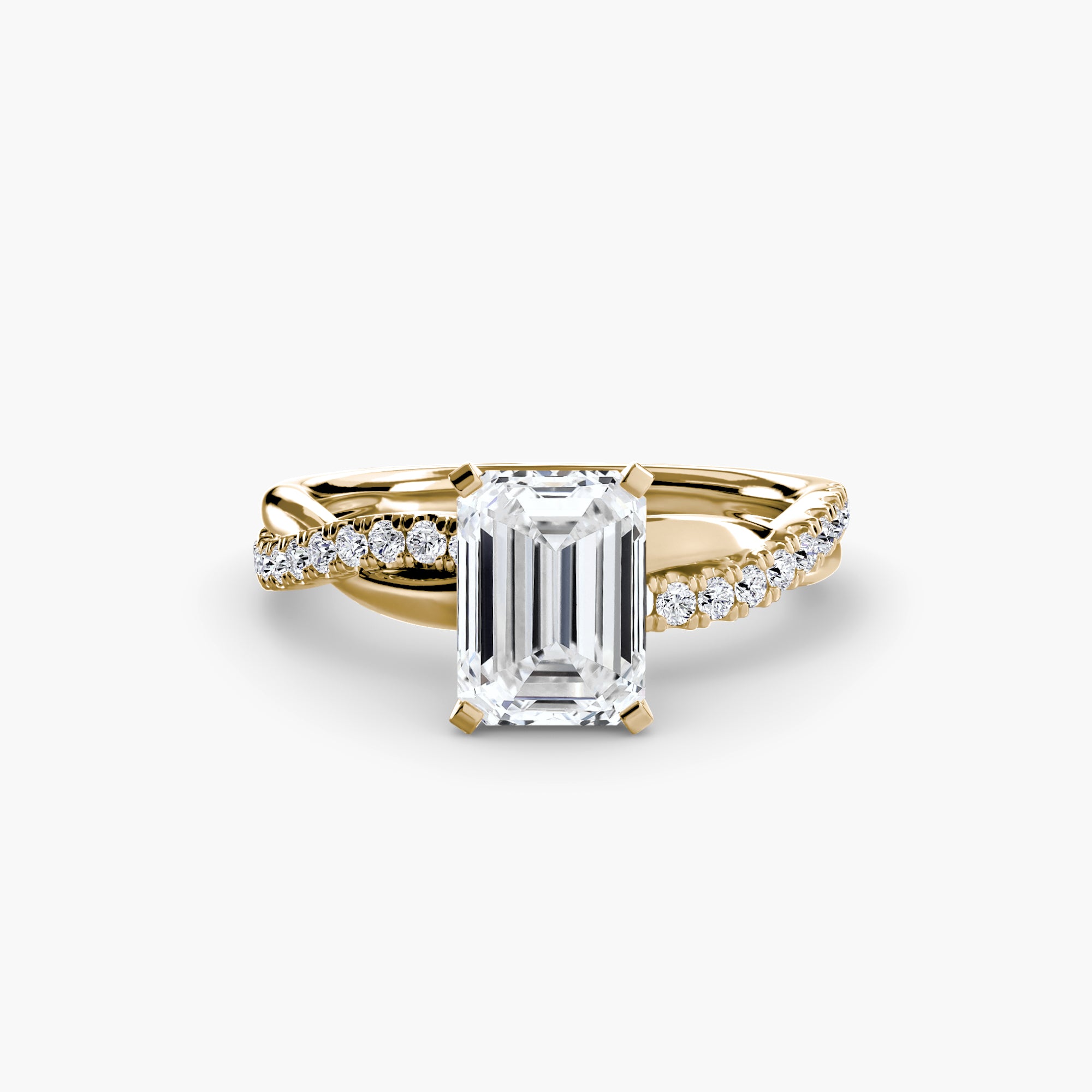 The Emerald Twist Pavé Ring - VTC Watches