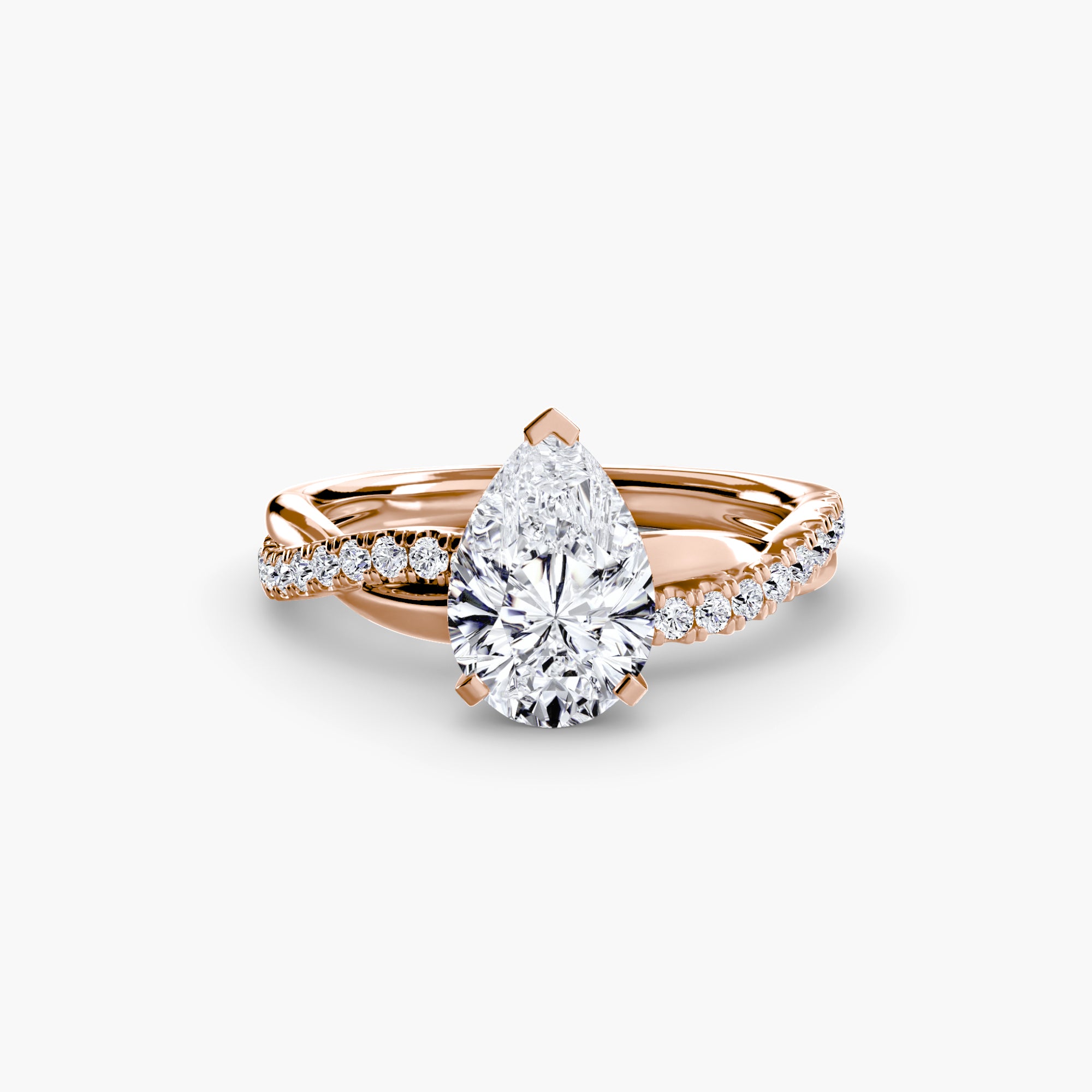 The Emerald Twist Pavé Ring - VTC Watches
