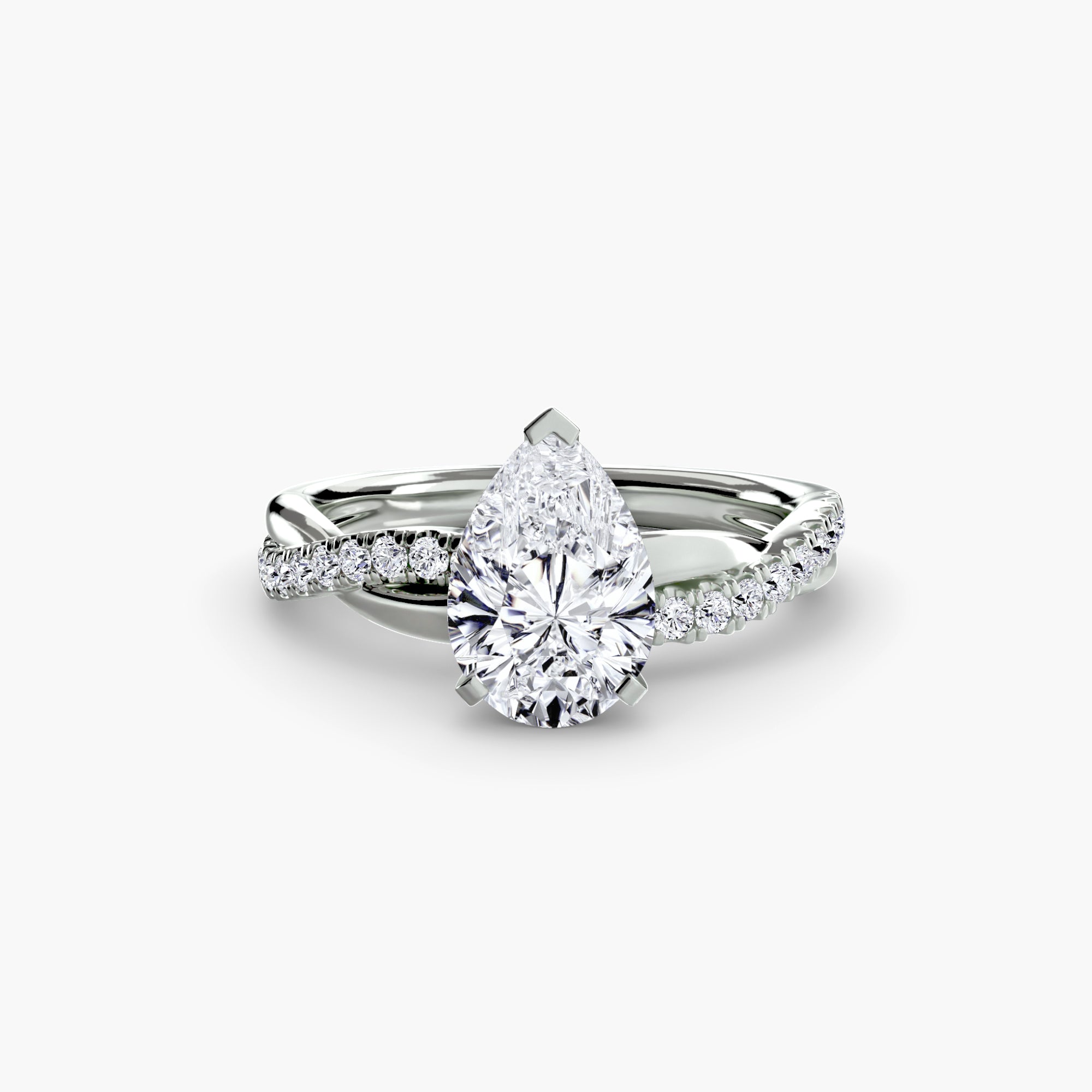 The Emerald Twist Pavé Ring - VTC Watches