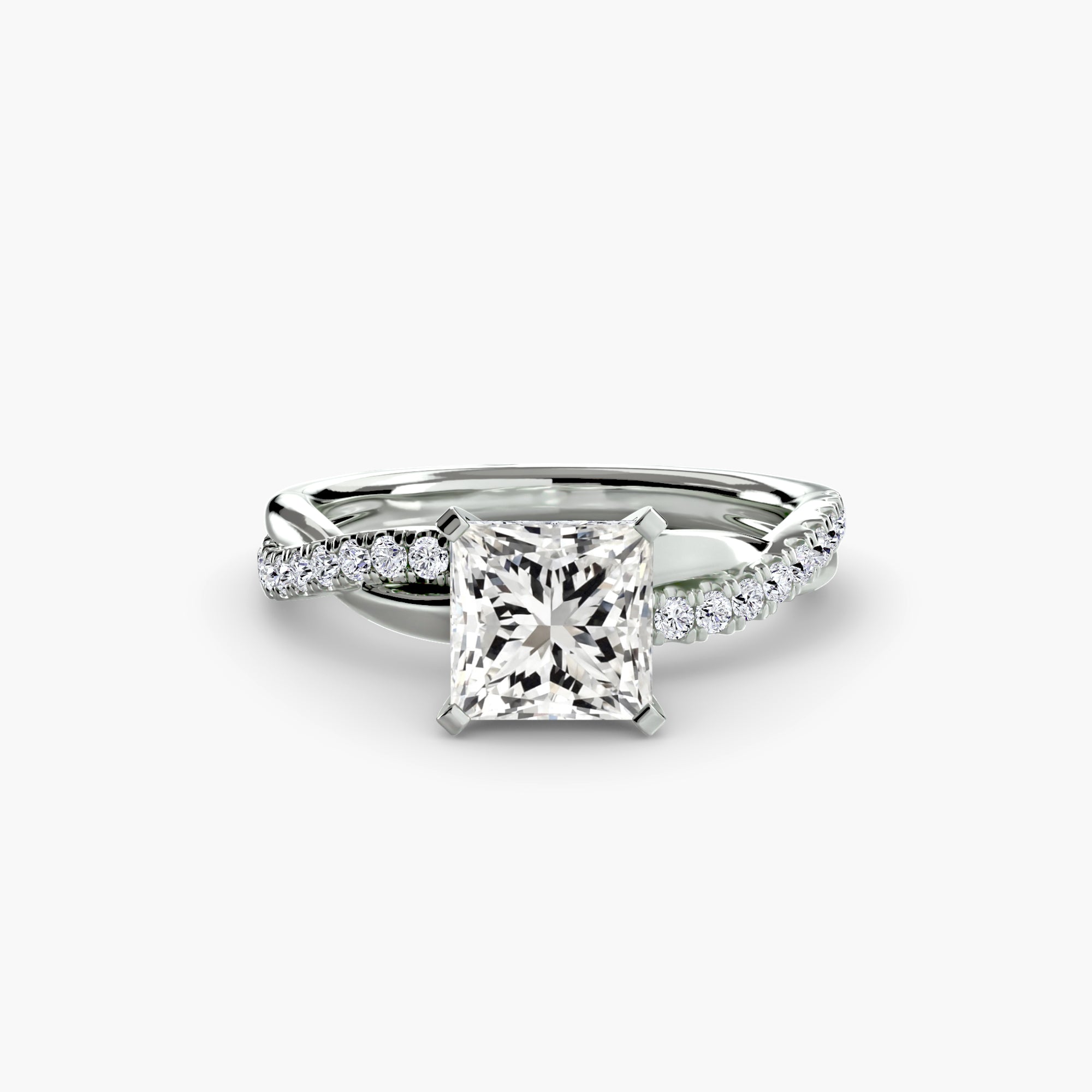 The Emerald Twist Pavé Ring - VTC Watches