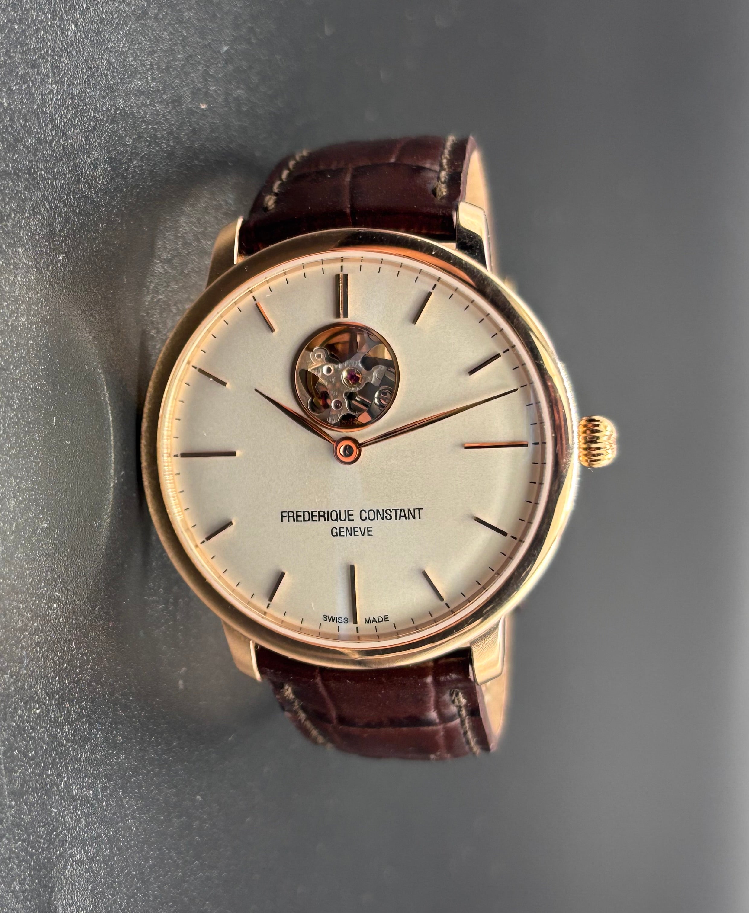 Frederique Constant Slimline Heartbeat Classic Rose Gold Plated